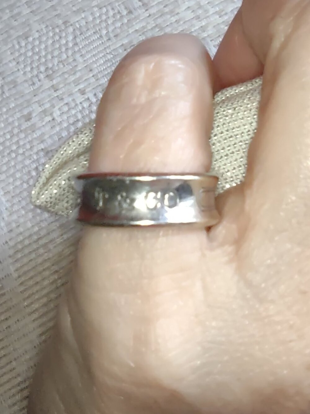 Tiffany & Co. Tiffany 1837 Ring in Silver, Size 5 - Picture 10 of 10